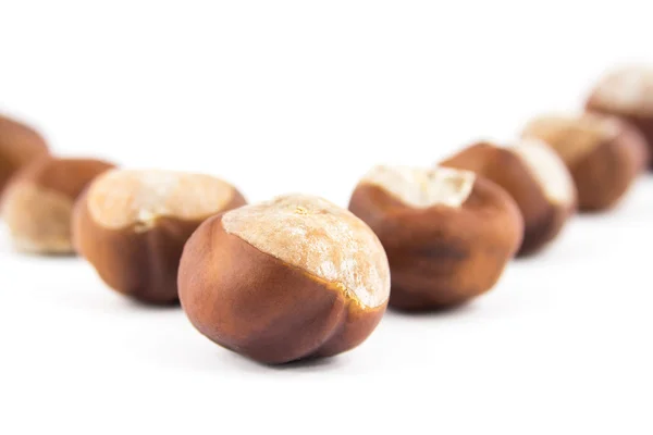 Chestnuts with selective focus — Stock Photo, Image
