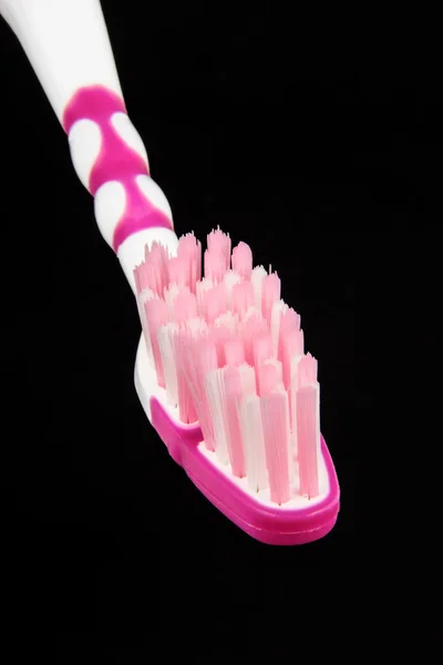 Paarse tandenborstel close-up — Stockfoto