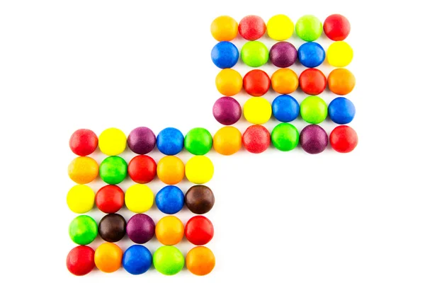 Multicolored candies background — Stock Photo, Image
