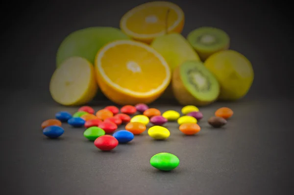 Fruitige snoepjes — Stockfoto