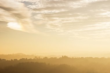 Avrupa'nın sonbahar ülkenin peyzaj