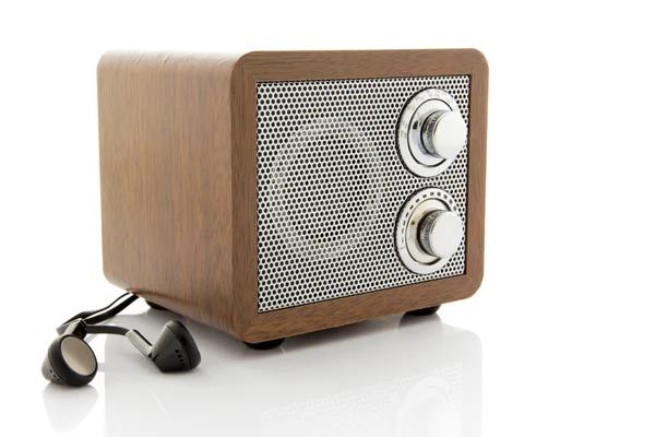 Retro style mini radio player — Stock Photo, Image