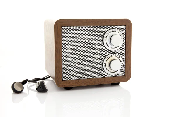 Mini rádio přehrávač ve stylu retro — Stock fotografie