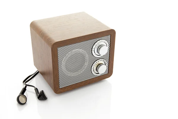 Retro style mini radio player — Stock Photo, Image