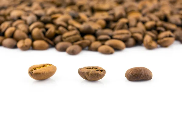 Closeup of roasted coffee beans — Stock Photo, Image
