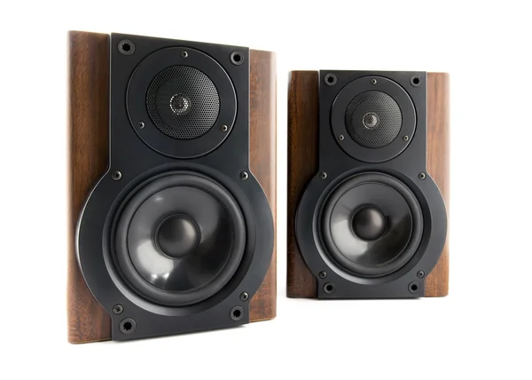 Pair of music speakers — Stock Photo, Image