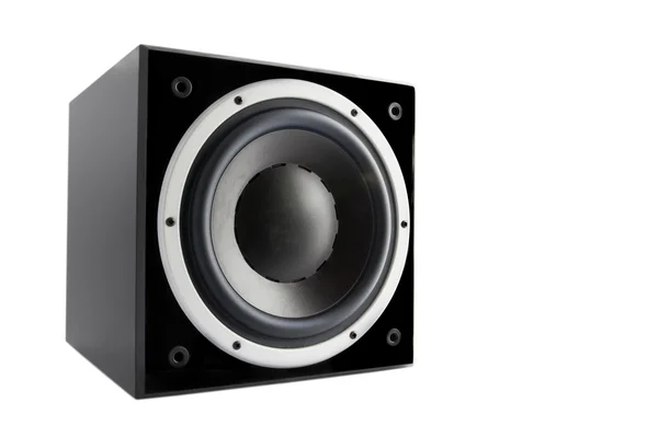 Svart högblank subwoofer — Stockfoto