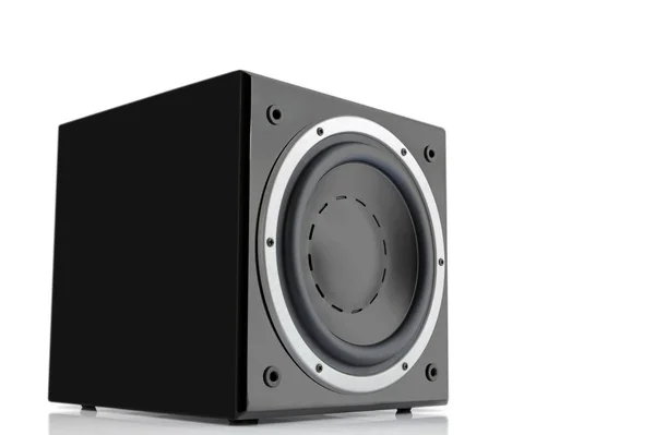 Svart högblank subwoofer — Stockfoto