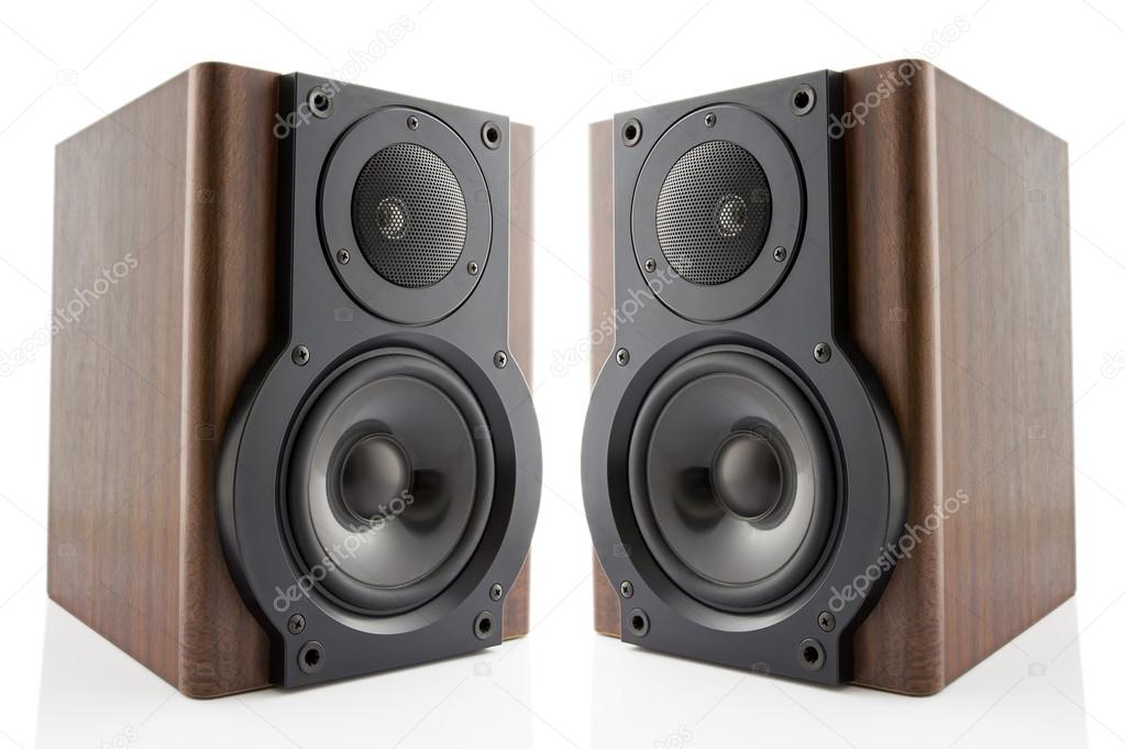 Pair of music speakers