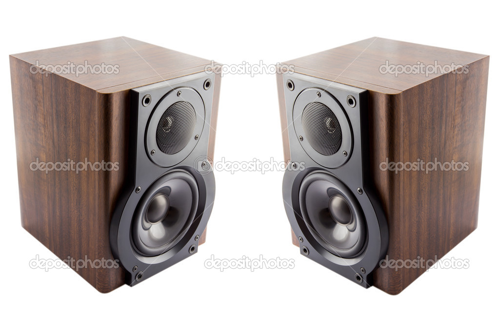 Pair of music speakers