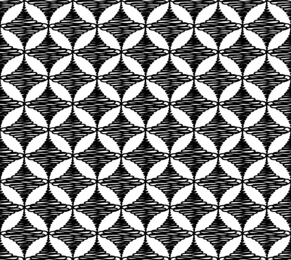 Черно Белый Бесшовный Узор Фонового Текстильного Оберточного Поверхностного Веб Дизайна — стоковый вектор