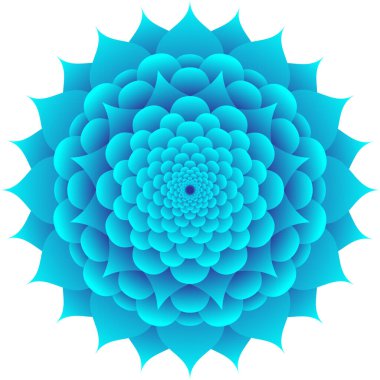 Floral Mandala on the isolated white background. Decorative round ornaments.	