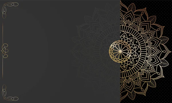 Verträumte Tapete Mit Mandala Muster Vektorhintergrund Für Yoga Meditationsposter Schönes — Stockvektor