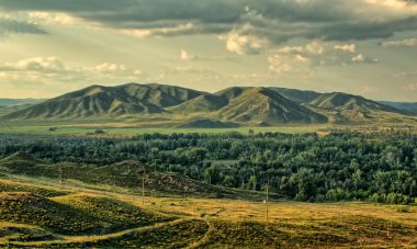 Пейзаж горной местности. Mountain landscape