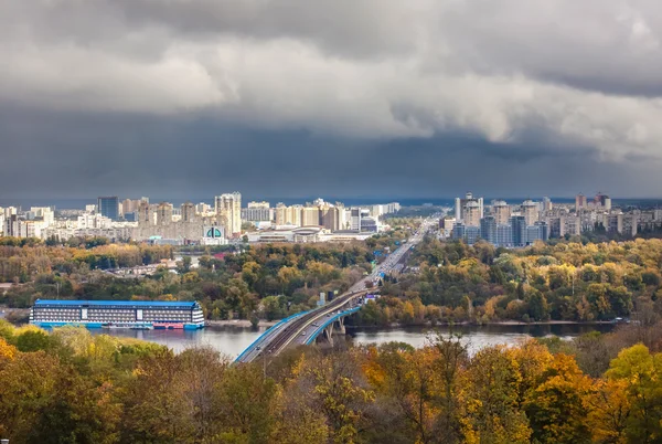 Panorama de outono Kiev — Fotografia de Stock