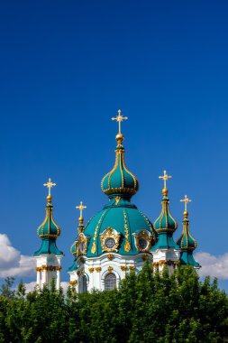 Ukrayna, Kyiv 'deki Aziz Andrew Ortodoks Kilisesi