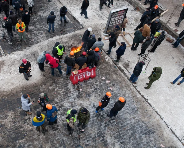 Protests of Euromaidan in Kiev, December 2013 — Stock Photo, Image