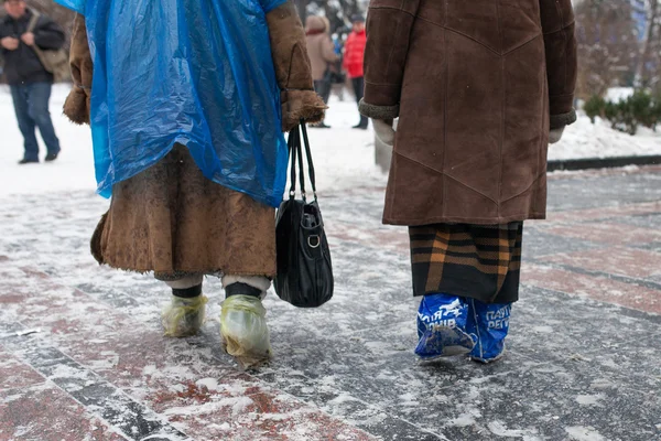 Protesten van euromaidan in kiev, december 2013 — Stockfoto