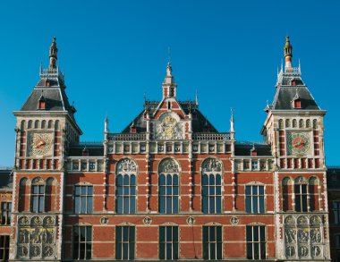 Amsterdam 'daki merkez istasyon Hollanda