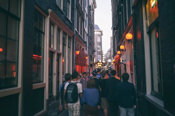 Amsterdam Street la nuit — Photo
