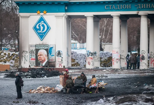 Spálená plocha v Kyjevě — Stock fotografie