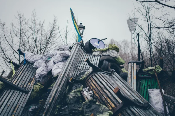Баррикады Киева — стоковое фото