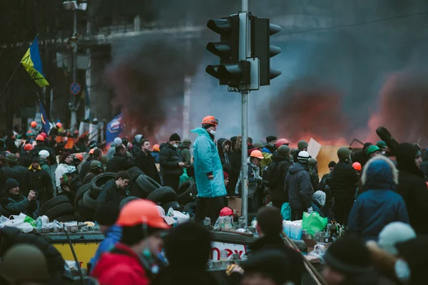 Proteste antigovernative a Kiev, Uraine — Foto Stock