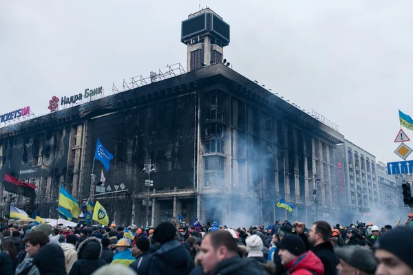 Protestos anti-governamentais em Kiev, Uraine — Fotografia de Stock
