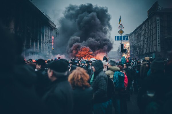 Anti government protests in Kyiv, Ukraine