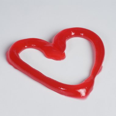 reçel yapılan kalp şekli