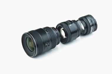 üst üste üç fotoğraf lensler