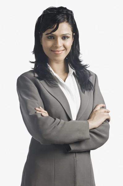 Retrato de uma mulher de negócios sorrindo — Fotografia de Stock
