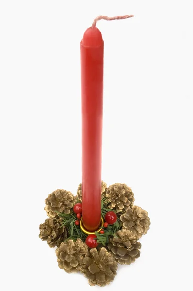 Christmas candlestick holder — Stock Photo, Image