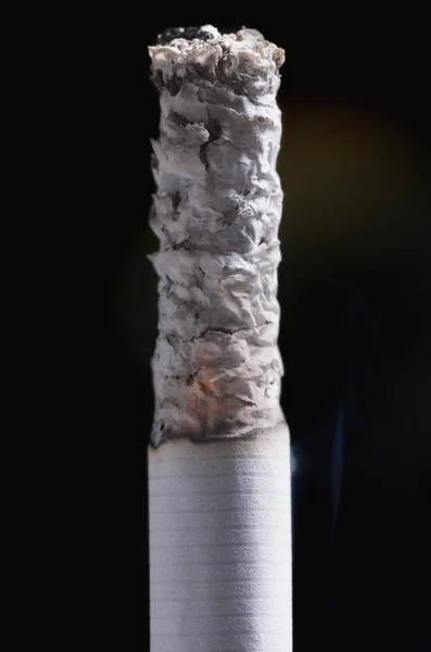 Close-up of a cigarette with ash — Stock Photo, Image