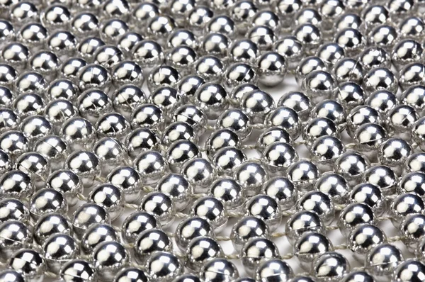 Stringa di perline d'argento — Foto Stock