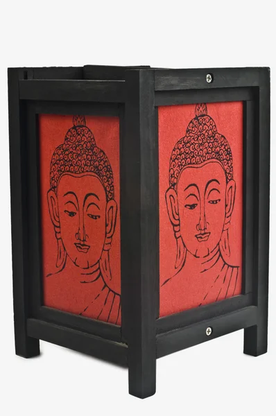 Buddha-Gemälde auf einem Lampenschirm — Stockfoto
