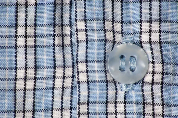 Close-up van een plaid shirt — Stockfoto