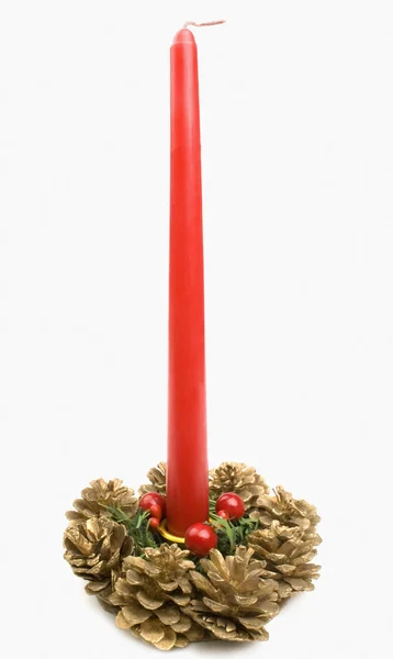 Christmas candlestick holder — Stock Photo, Image