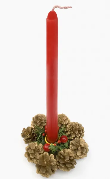 Christmas candlestick holder — Stock Photo, Image