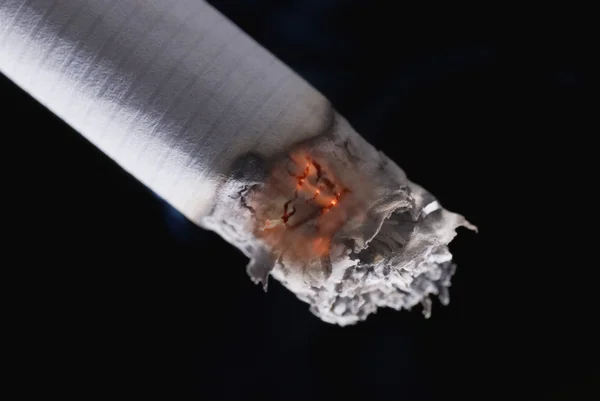 Close-up of a cigarette with ash — Stock Photo, Image