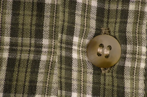 Close-up van een plaid shirt — Stockfoto