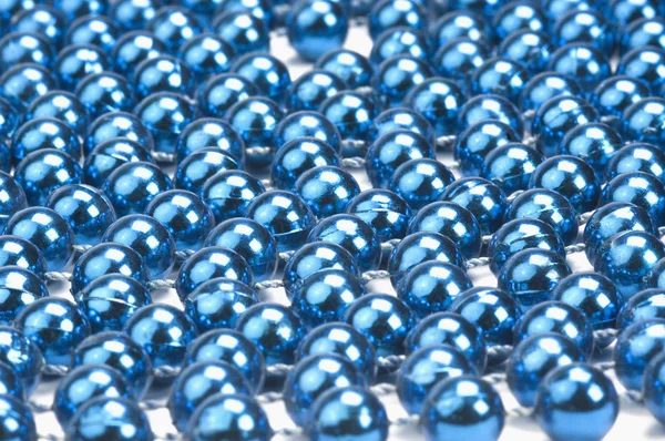 Streng af blå perler - Stock-foto