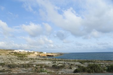 panoramik manzaralı bir sahil şeridi