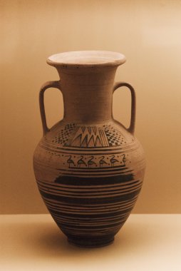 antika vazo içinde bir müze, attalos stoası