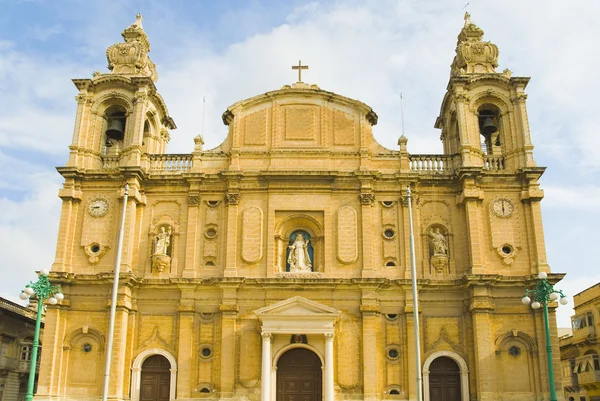 Msida parish Kilisesi — Stok fotoğraf