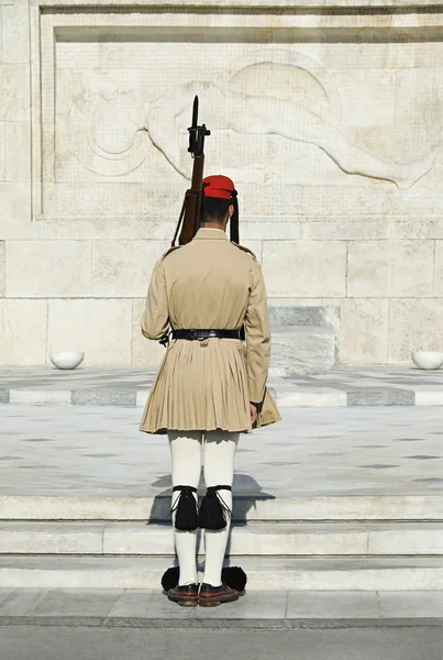 Королівські охоронці біля пам'ятника — стокове фото