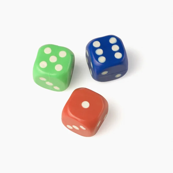 Three dices — Stock Photo, Image