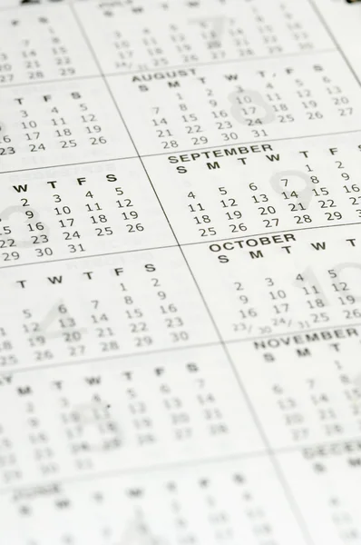 Calendário organizador pessoal — Fotografia de Stock