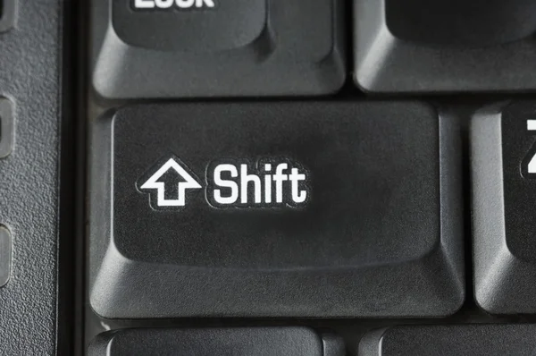 Shift key of a computer keyboard — Stock Photo, Image