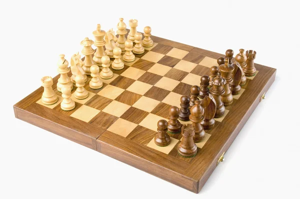 Chess pieces on a chessboard — Stock Photo, Image